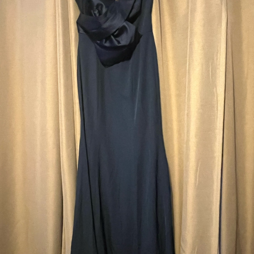 Elegant Navy Evening Gown